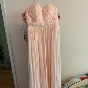 Blush pink bridesmaid dress